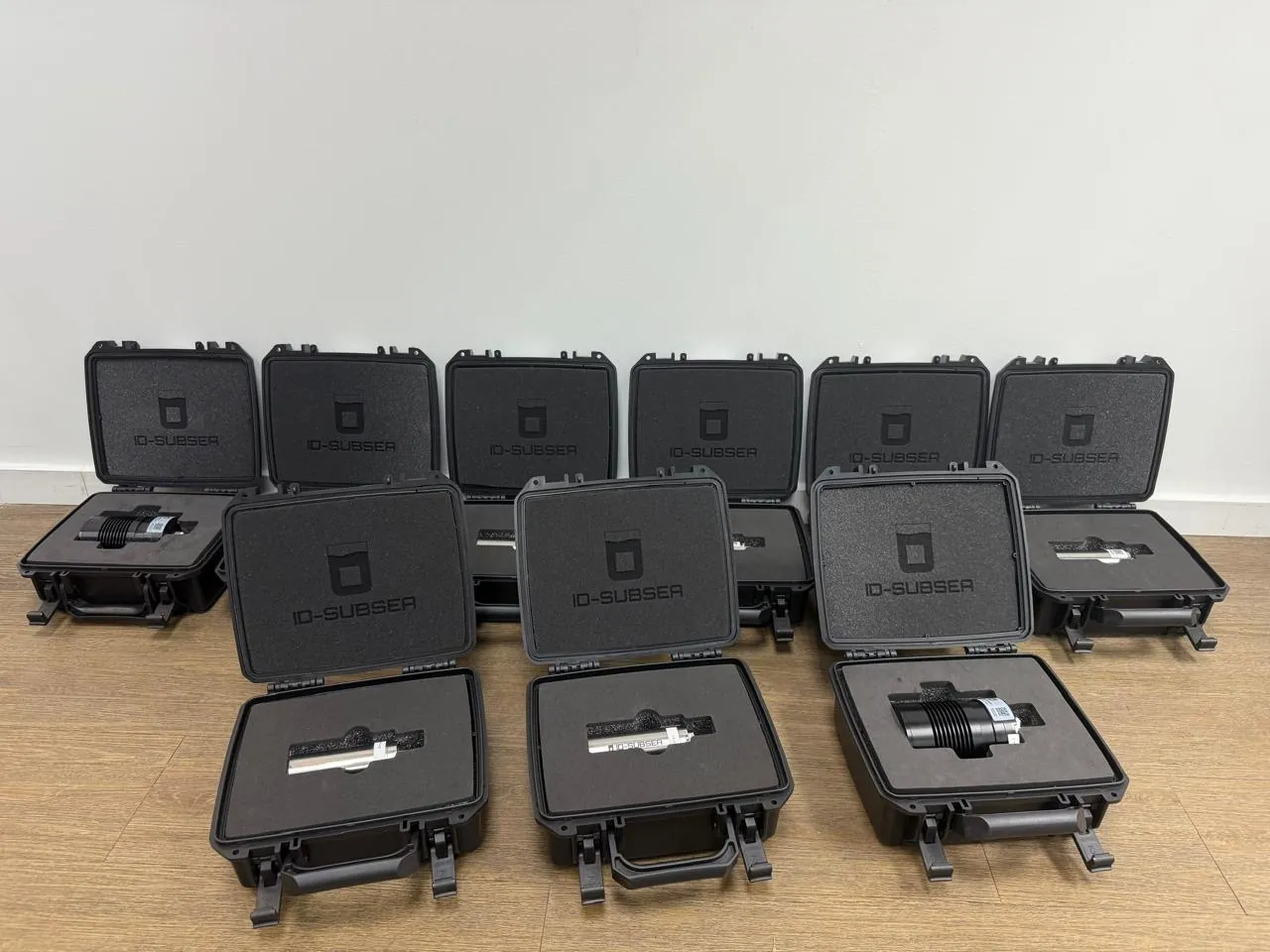 Maletas com produtos ID-SUBSEA prontos para entrega